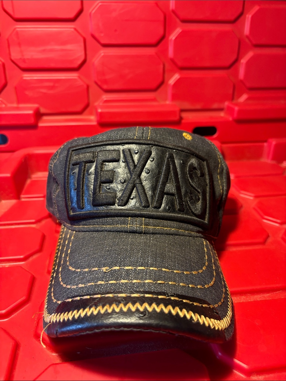 Mens Western Cowboy Texas Black & Denim Hat